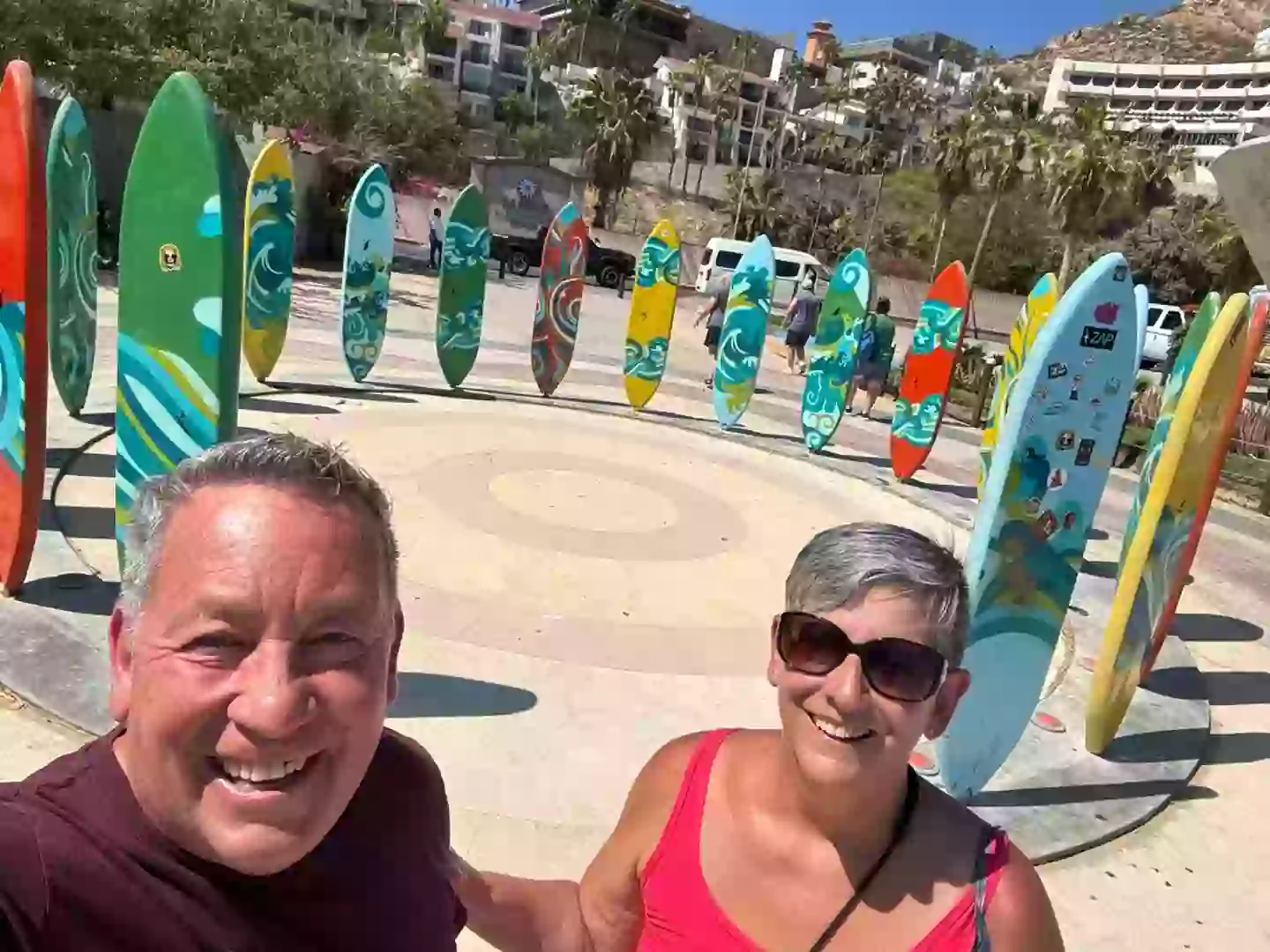 Their journey will take them to over 100 countries, and they've both got some major destinations they're really looking forward to (Lynn and Paul Montoya/Supplied)