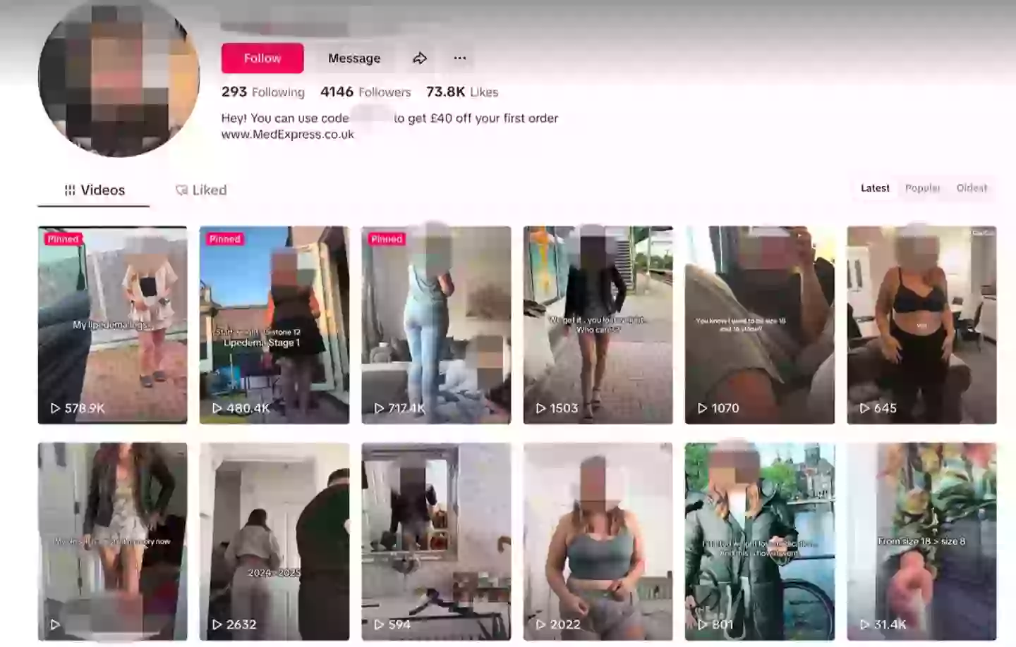 TikTok bans influencer accounts promoting weight loss jabs to followers