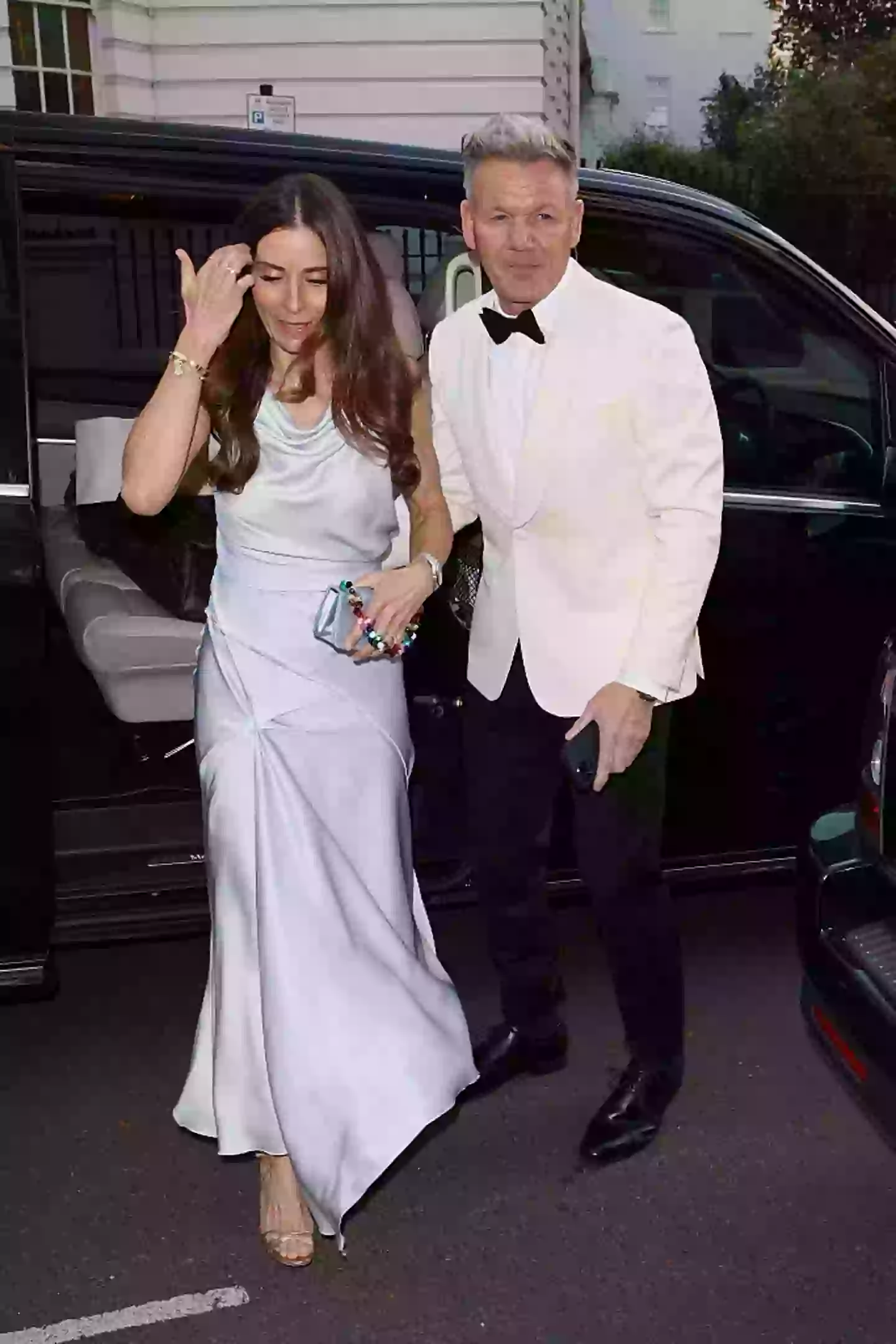 Gordon Ramsay and his wife attending David Beckham's brithday bash (Neil Mockford/Getty Images)