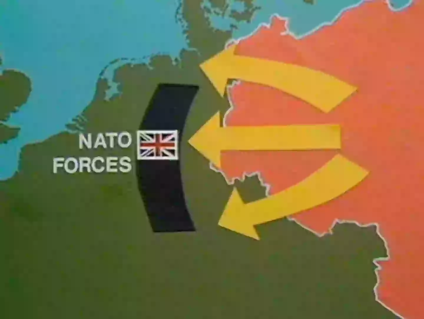 There was geopolitical tensions with the Soviet Union and, pretty much, the rest of Europe (ITN/Getty)