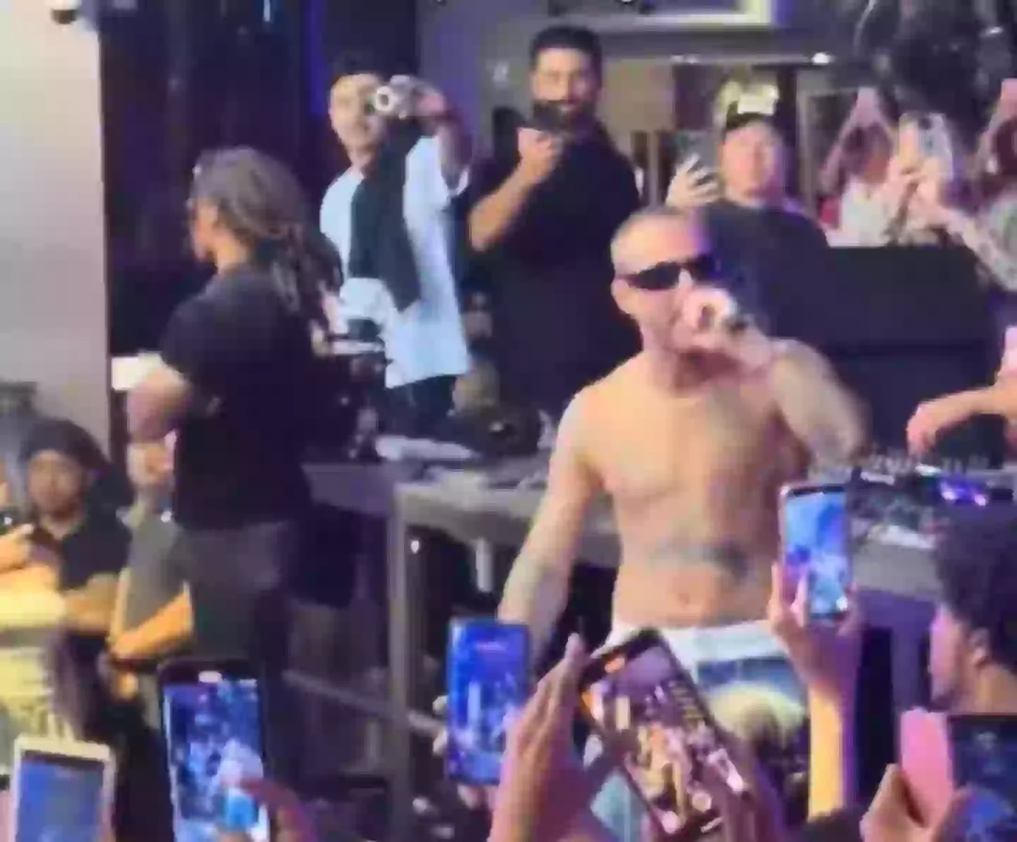 Everyone in attendance was caught out by Desclos' stunt (X)