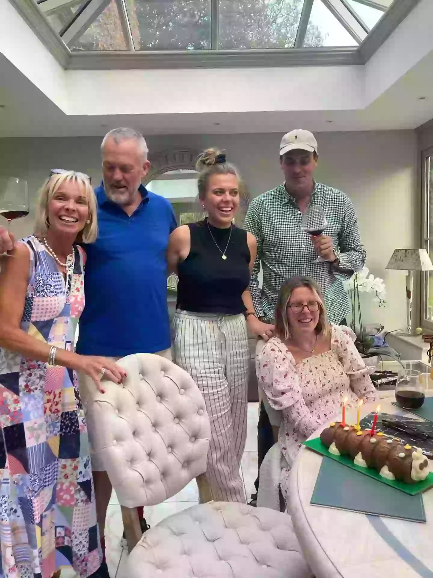 Gemma (seated) celebrating her birthday in 2023 with parents Susie and Andrew, and siblings Jess and Ben (PA Real Life)
