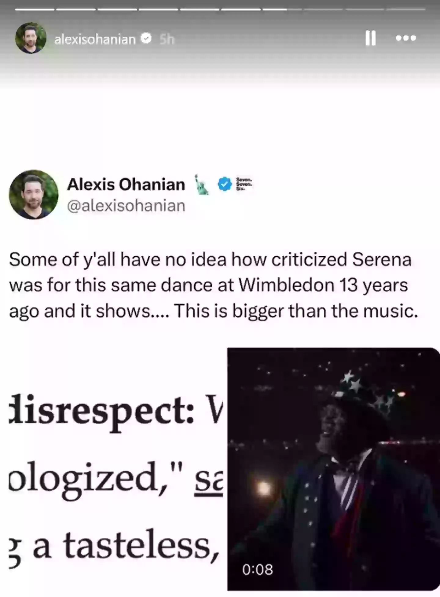 Serena Williams husband hit back at the people trying to criticise her. (Instagram/@alexisohanian)
