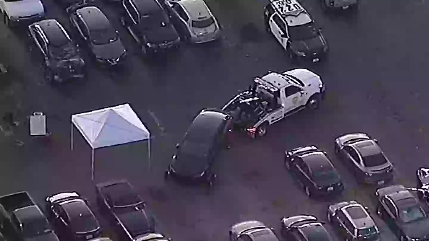 Decomposing body found in boot of impounded Tesla allegedly belonging to US rapper