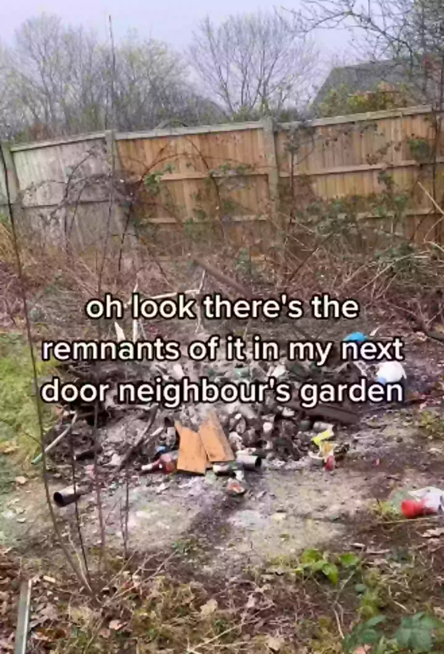 The smoking fence wasn't far from the scene of the crime.