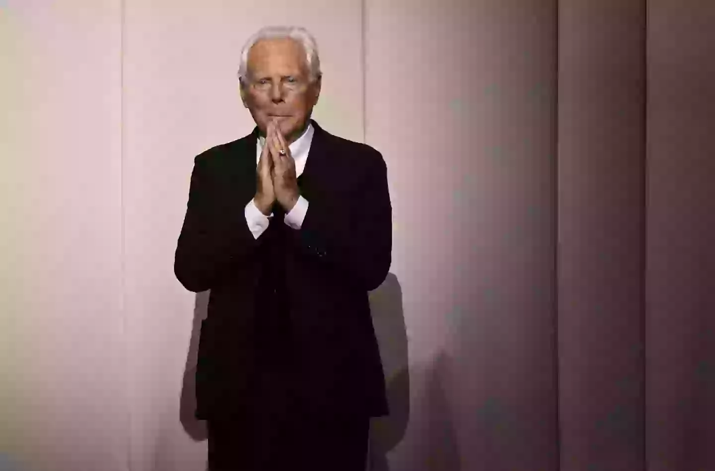 Giorgio Armani died at his home at the age of 91 (BERTRAND GUAY/AFP via Getty Images)