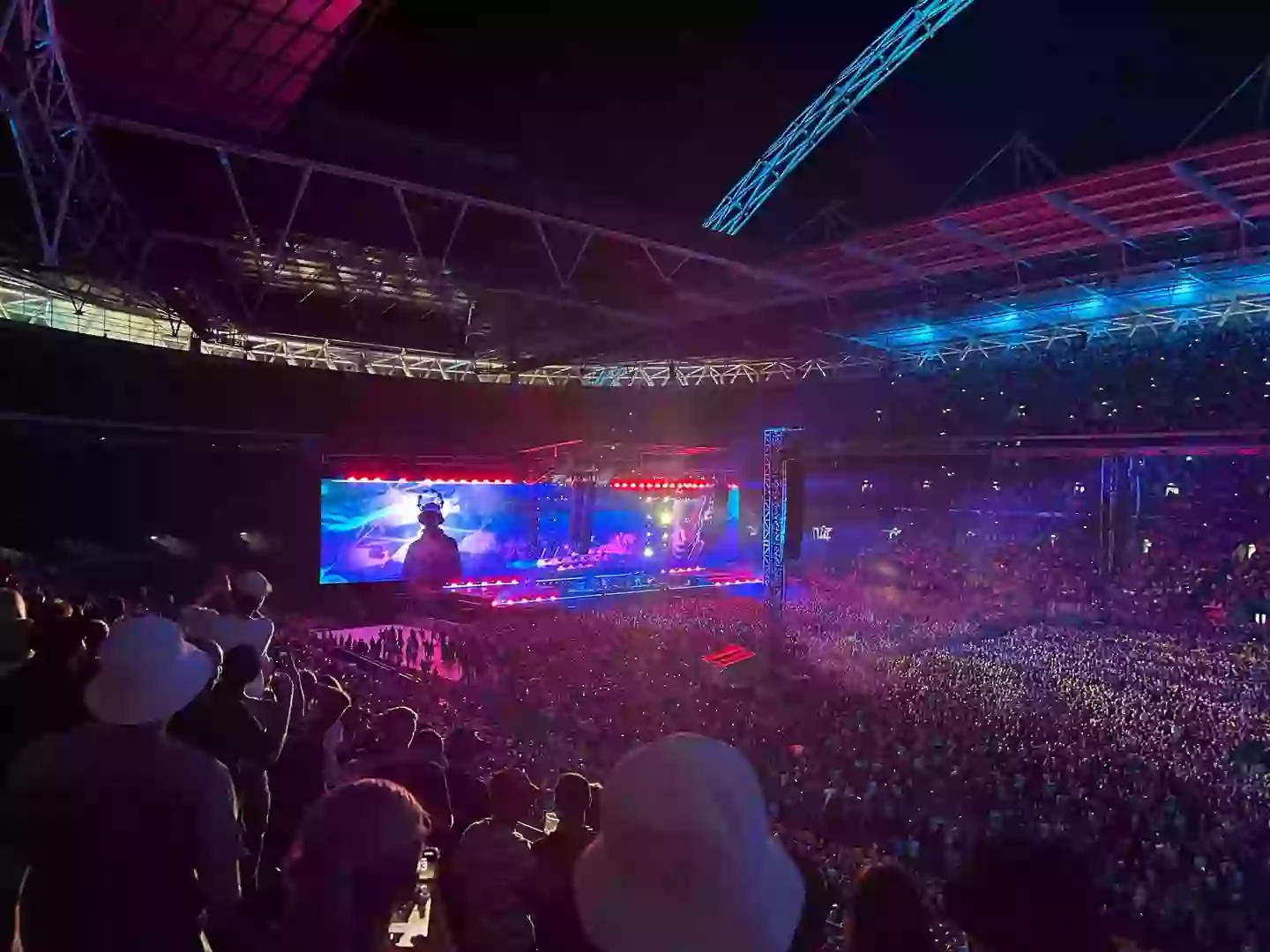 The death took place at Oasis' gig at Wembley on Saturday (Supplied)