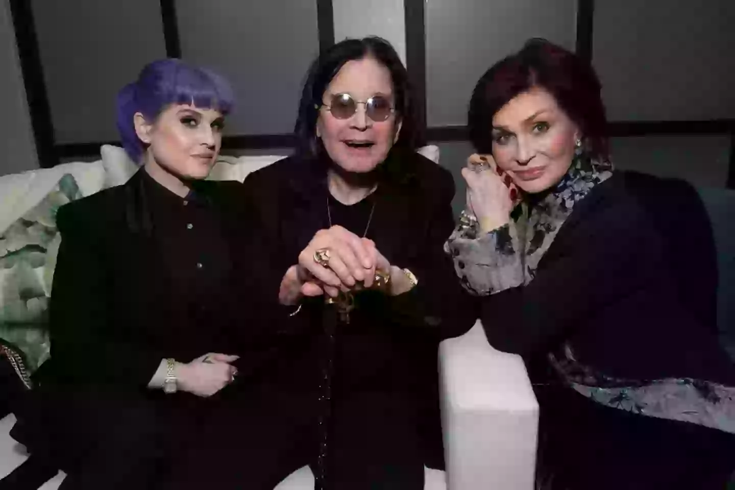 Ozzy Osbourne, pictured with wife Sharon and daughter Kelly, died at the age of 76 last year (Emma McIntyre/Getty Images)