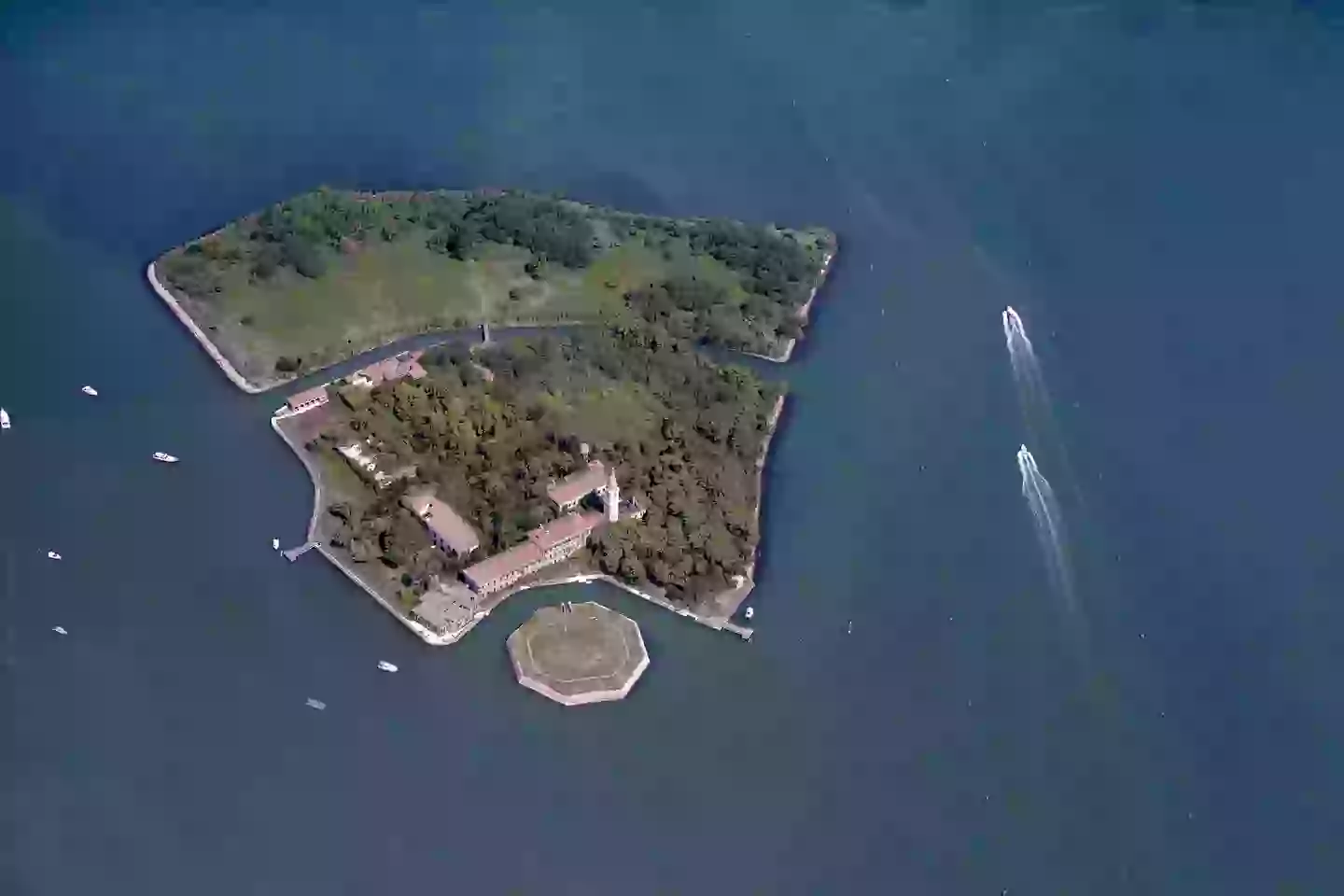 Welcome to Poveglia, gentlemen (Blom UK via Getty Images)
