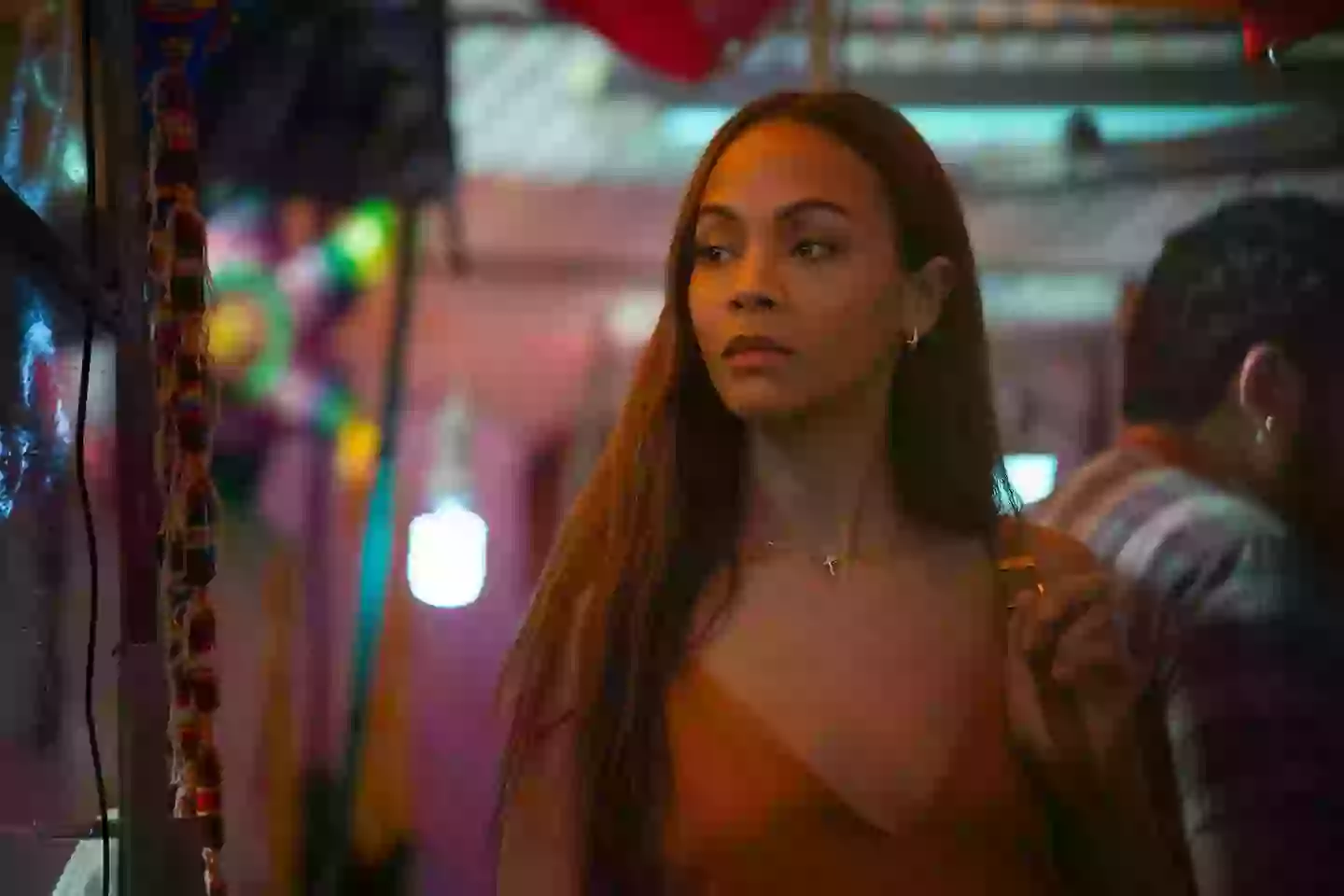 Saldana in Emilia Perez (Netflix)