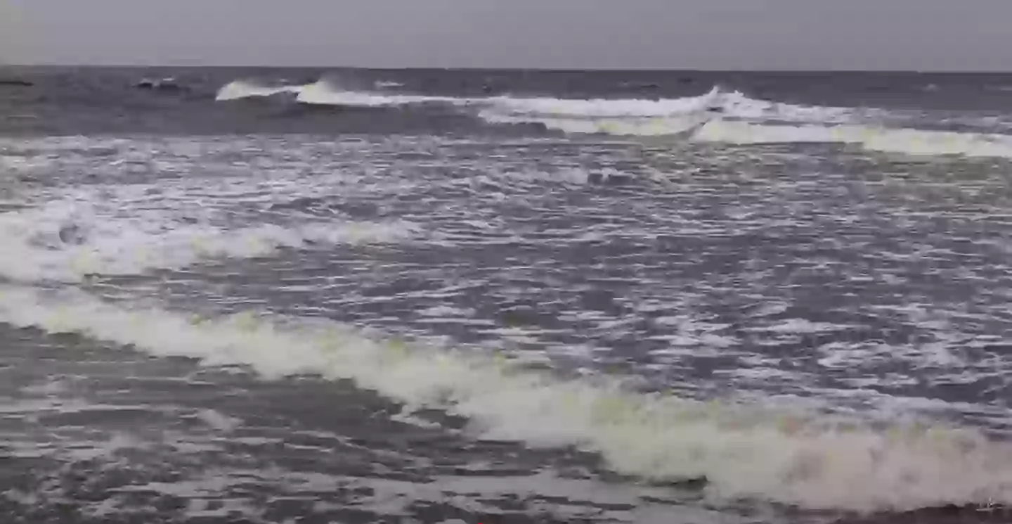If you're caught swimming in square waves, stay calm and try and float on your back (YouTube/Razvan Fiat)