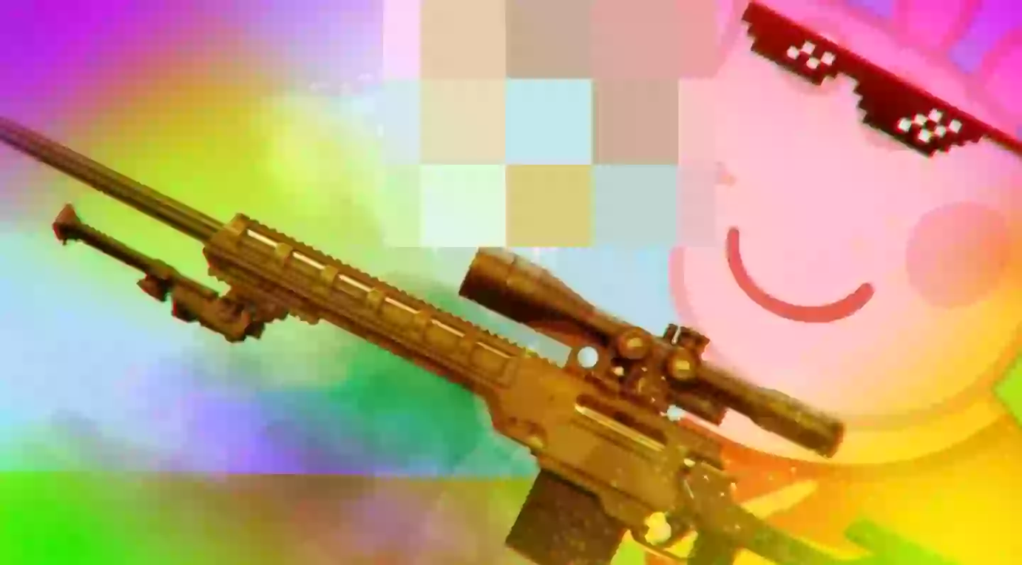 One of the videos featured Peppa holding a gun (YouTube)