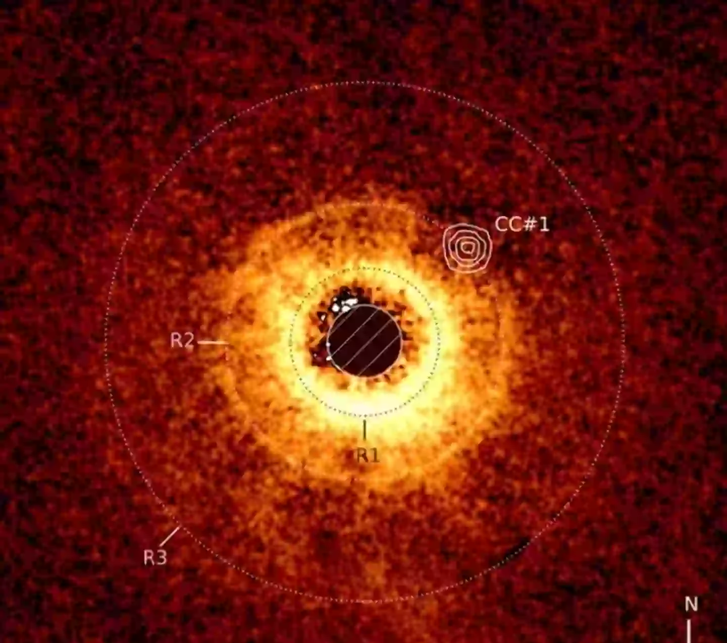 Experts say this is the first time an image of an exoplanet has ever been captured by the telescope (A.-M. Lagrange and al. - Evidence for a sub-jovian planet in the young TWA7 disk, 2025)