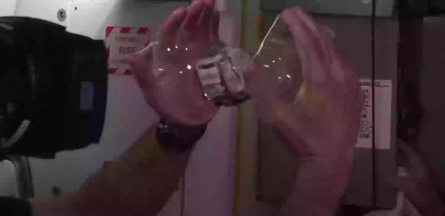 It's not the most exciting experiment, but it does look pretty cool (YouTube/NASA)