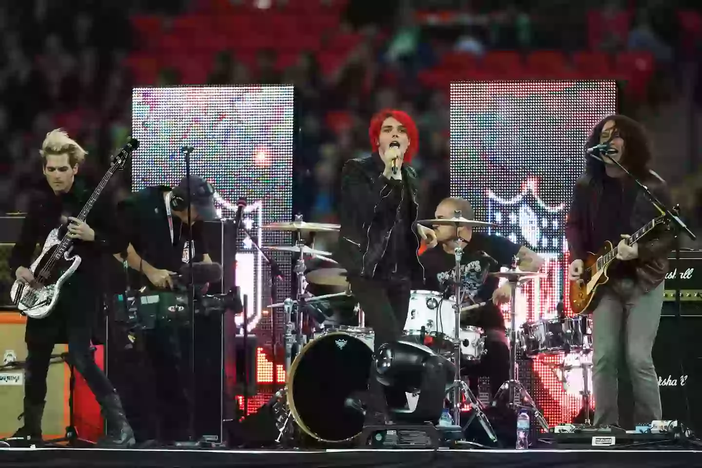 The Black Parade rockers perform in London in 2010 (