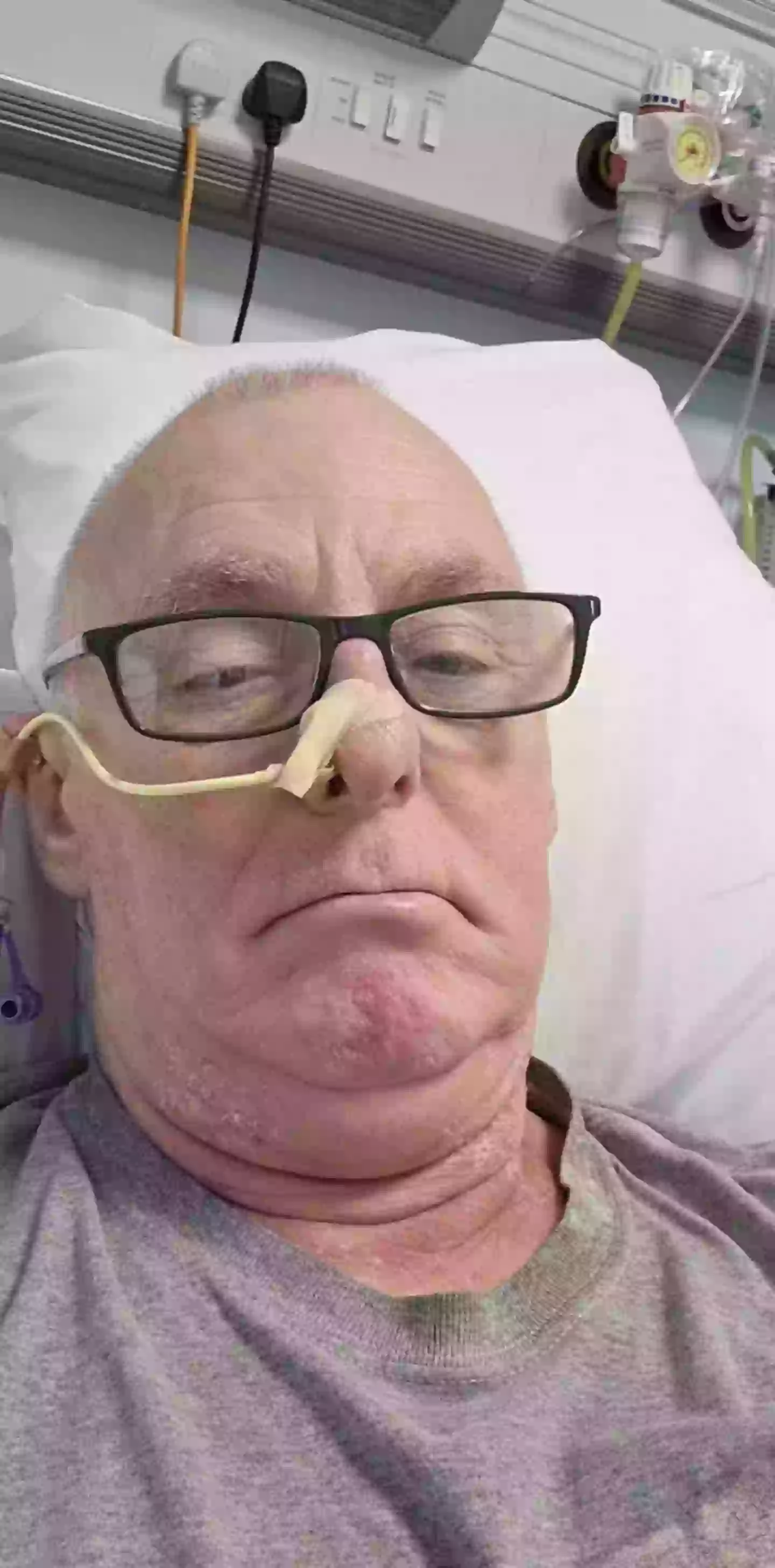 The dad has now got the all clear after undergoing treatment (Kennedy News and Media)
