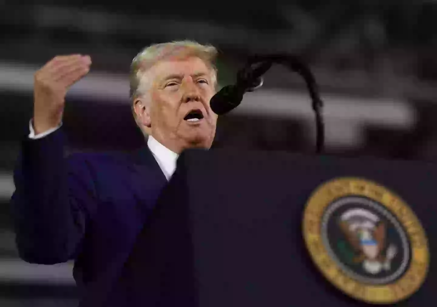 His supporters lapped it up (Scott Olson/Getty Images)