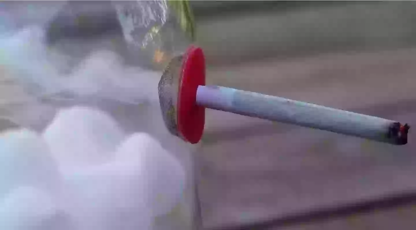 Chris' video gave people an idea of the impact smoking weed can have on a person's lungs (YouTube/Chris Notap)