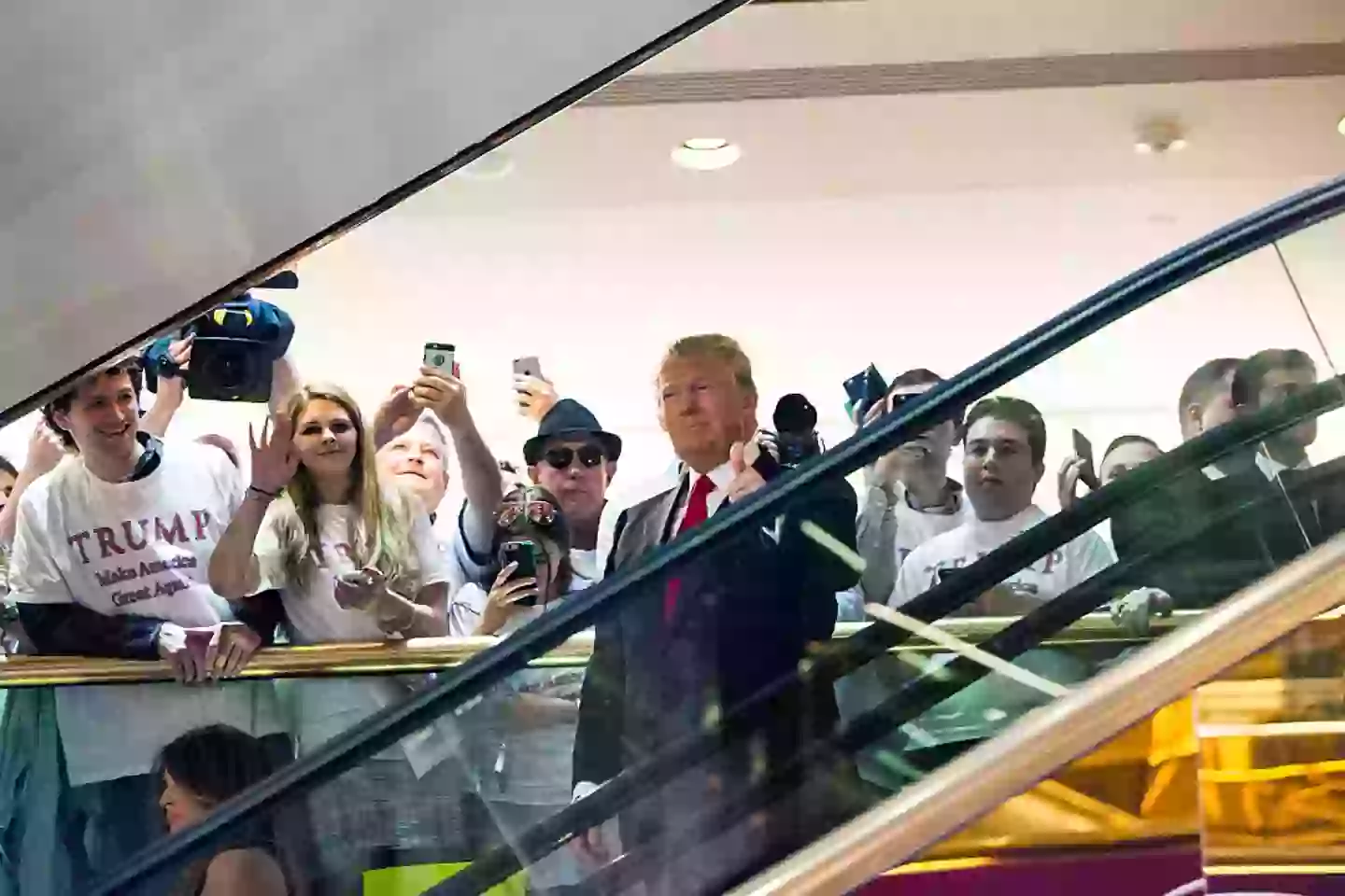 What Trump likely imagines ascending to heaven looks like (Christopher Gregory/Getty Images)