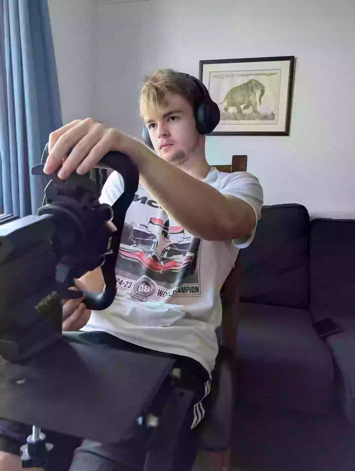 Ollie, a keen go karter, explained the YouTube tutorials and his computer driving simulator helped him get test-ready (SWNS)