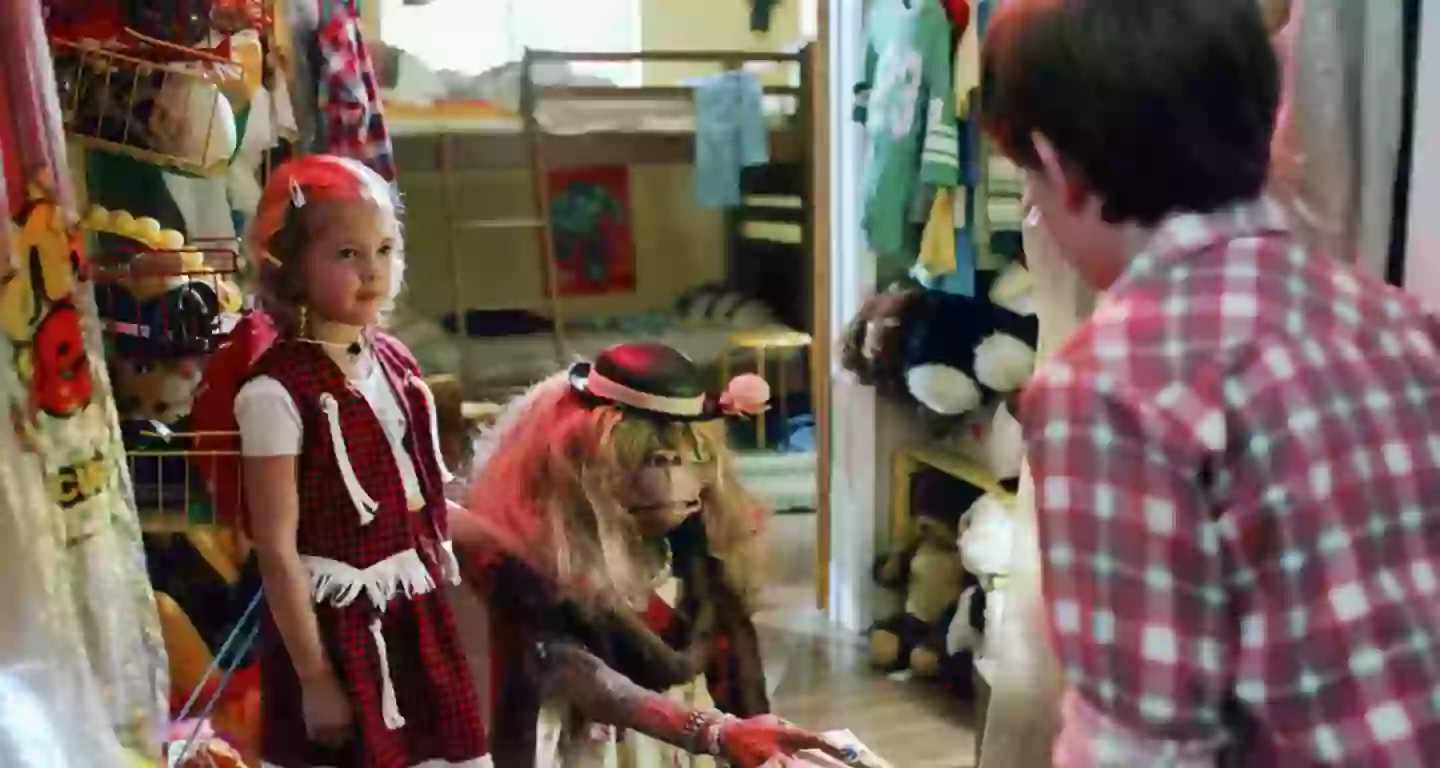 Drew Barrymore during one scene with E.T. (Universal)