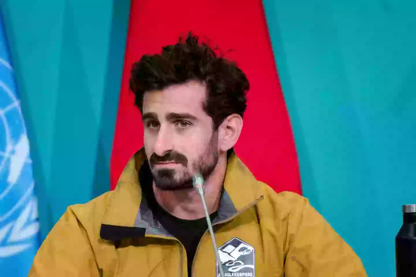 This is what Paul Rosolie normally looks like when he's not wearing his snake-proof uniform (ANDREJ IVANOV/AFP via Getty Images)