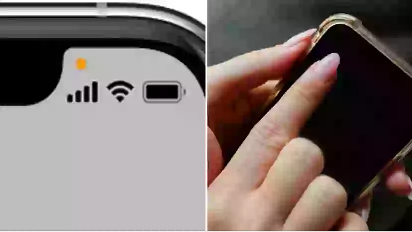 What do the three dots on my iPhone mean?