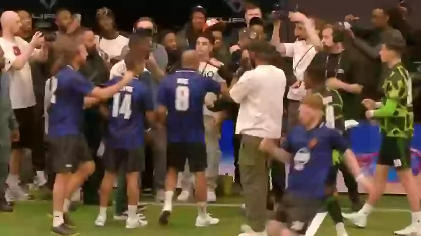 Dave and Sharky have to be separated at Baller League as rapper loses ...