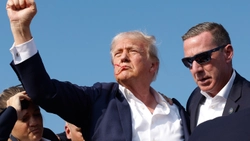 Find more about Donald Trump sparks outrage with three-word joke about his assassination attempt