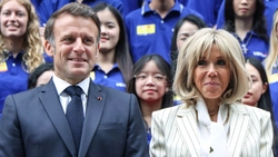 Find more about Emmanuel Macron's wife had defiant five-word comment after his parents questioned couple's age gap when he was 15