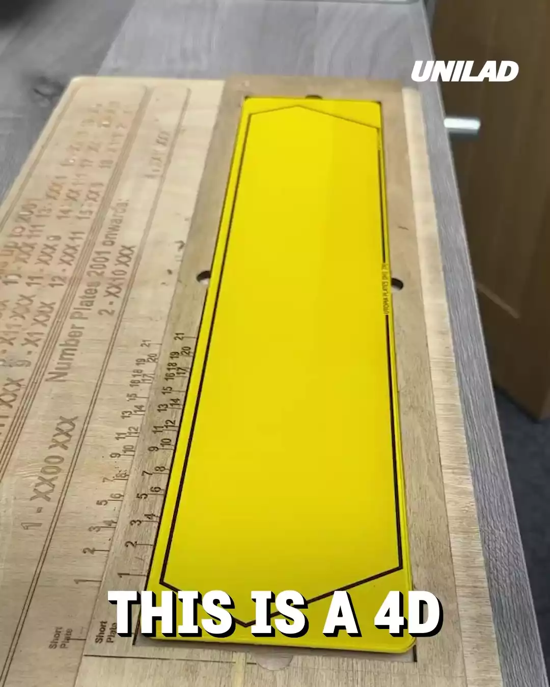 Making a 4D car plate