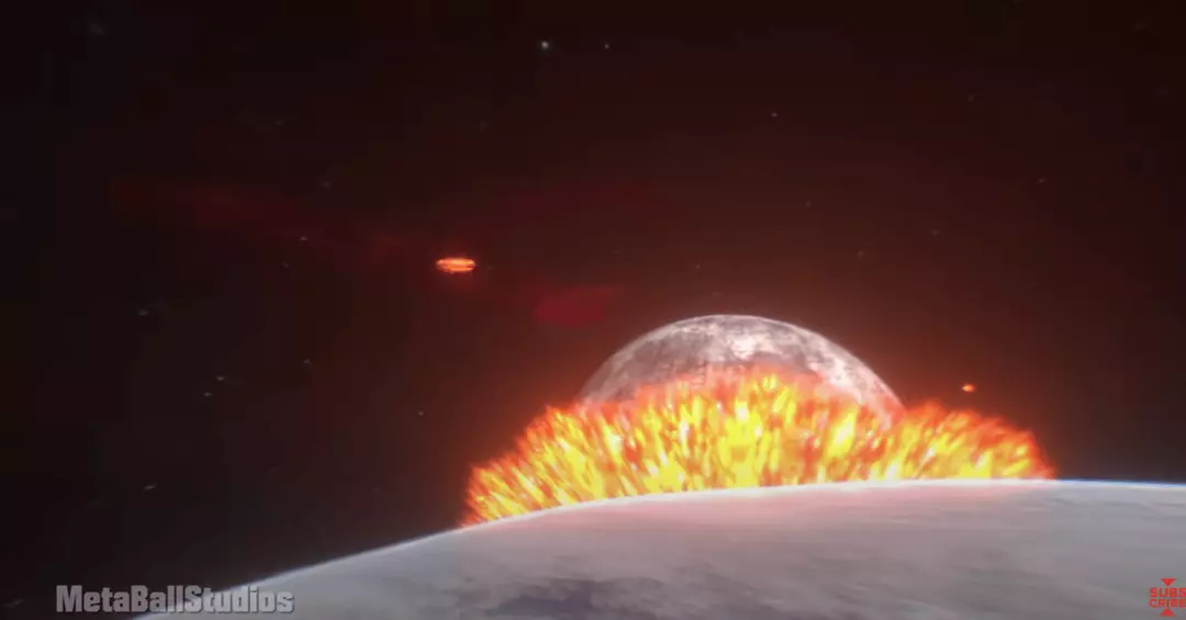 Terrifying animation shows what would happen if the moon crashed into ...