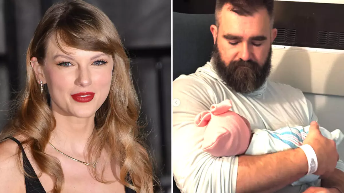 Taylor Swift reacts to Jason and Kylie Kelce baby news after they reveal daughter's name in announcement