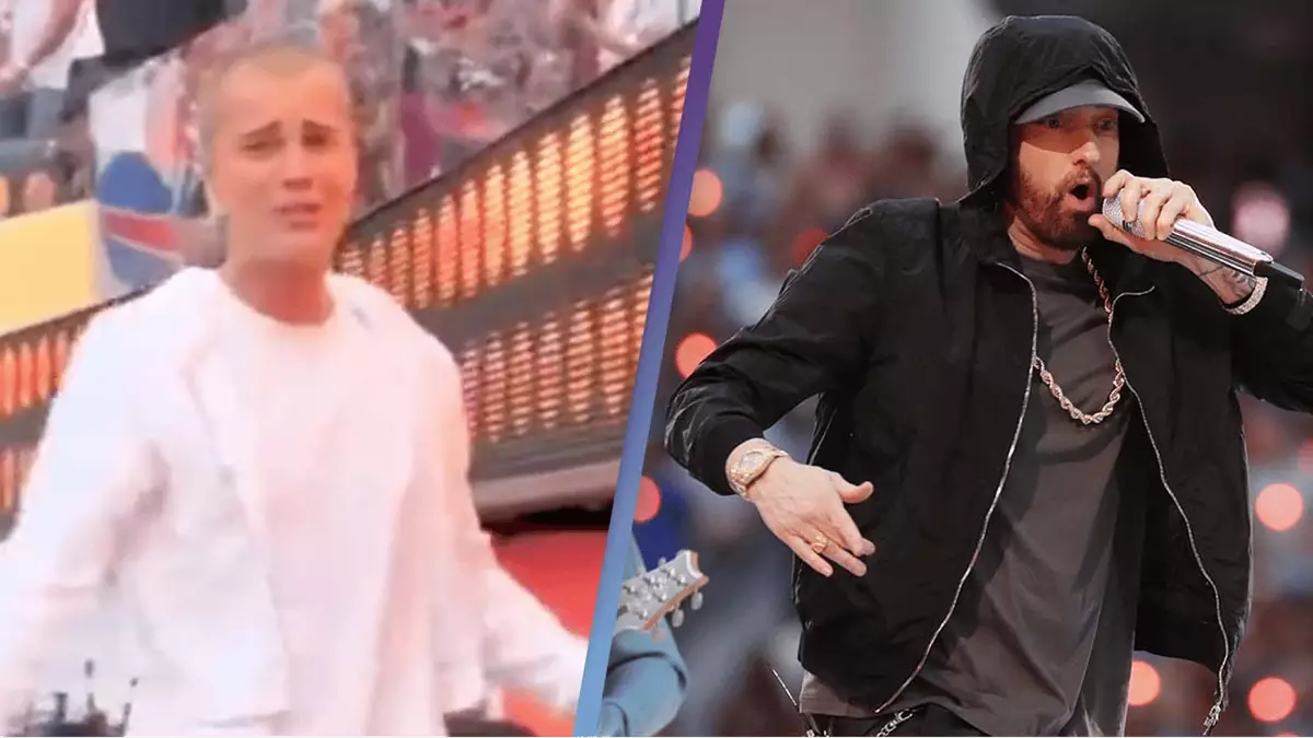 Justin Bieber Rapping Along With Eminem At Super Bowl Has Sent Fans Wild - Celebrity - UNILAD