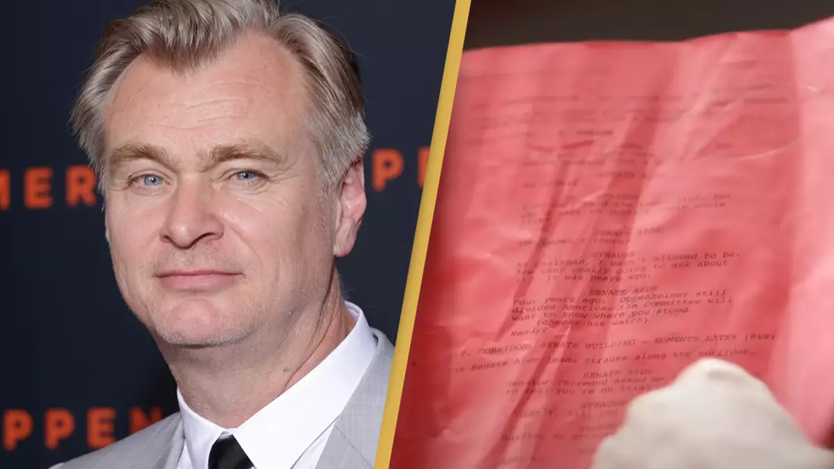 Important reason why Christopher Nolan only uses red and black scripts
