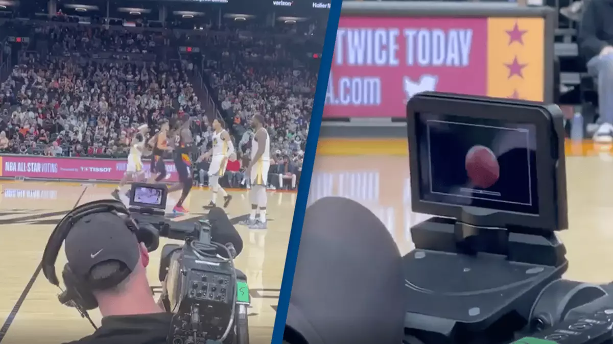 Inssane Threads NBA cameraman shows off his 'insane' skills during game
