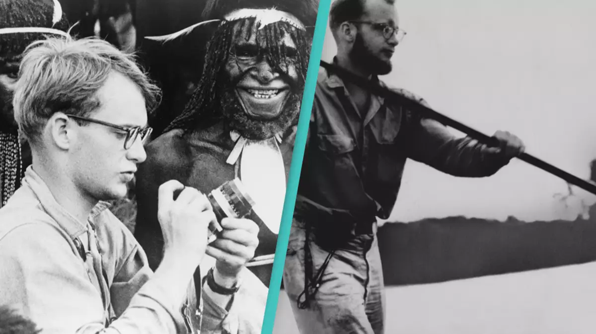 Michael Rokefeller One of the last known photos of Michael Rockefeller with the cannibal ...