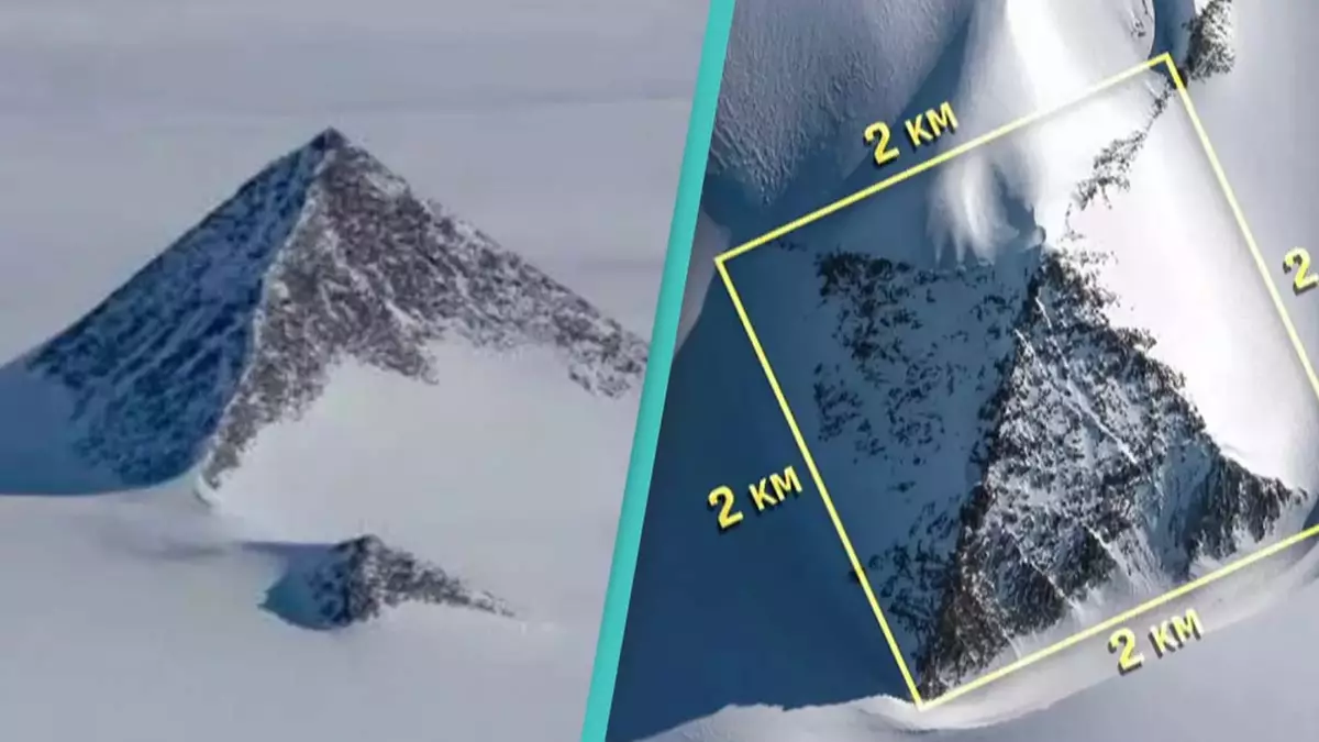 Mysterious 'pyramid' discovered beneath the ice in Antarctica sparked wild conspiracy theories 'a mountain with snow and a mountain peak'