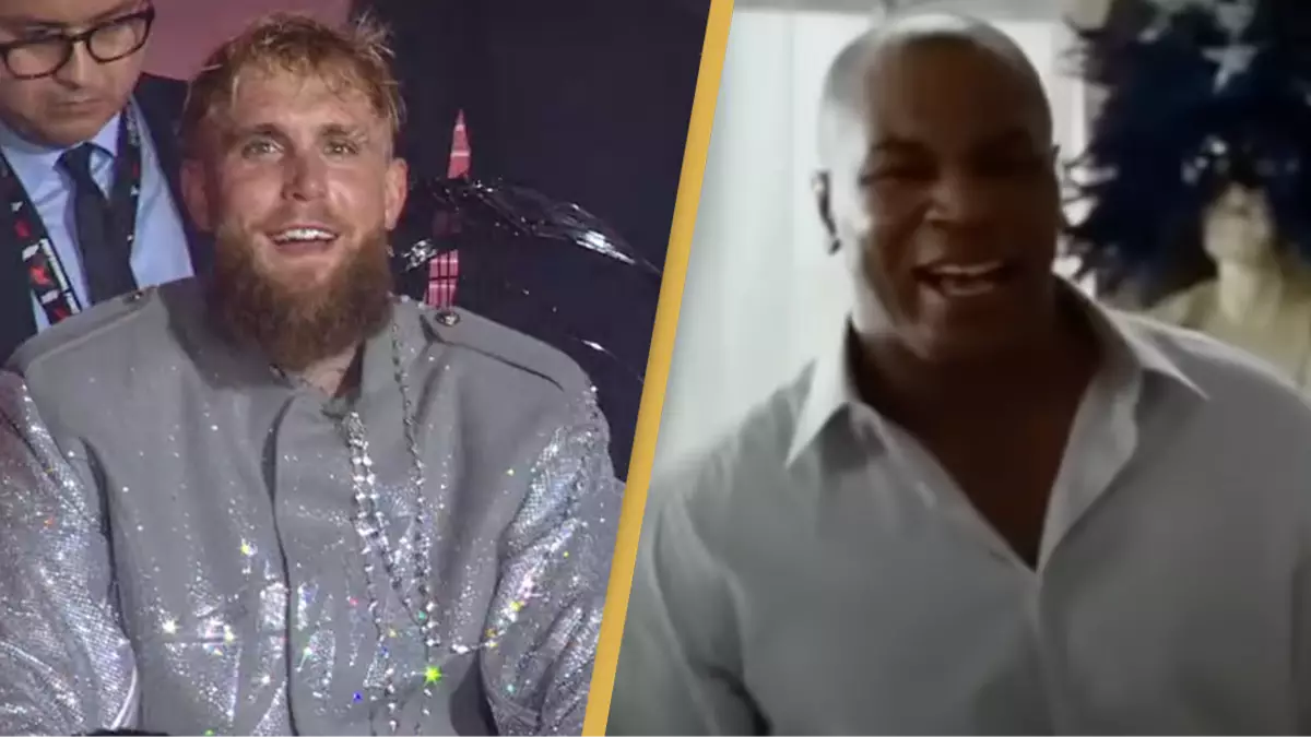 Jake Paul trolls Mike Tyson with hilarious hidden meaning in walkout Jake Paul trolls Mike Tyson with hilarious hidden meaning in walkout