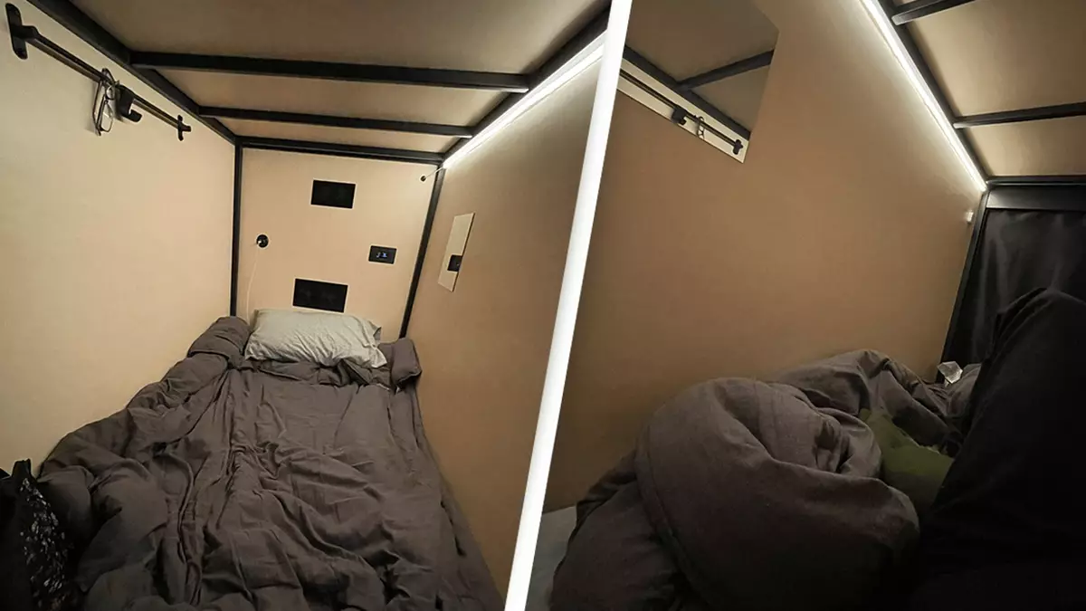 X users have concerns after man shows what it's like living in $700 sleeping pod in San Francisco - Life - UNILAD