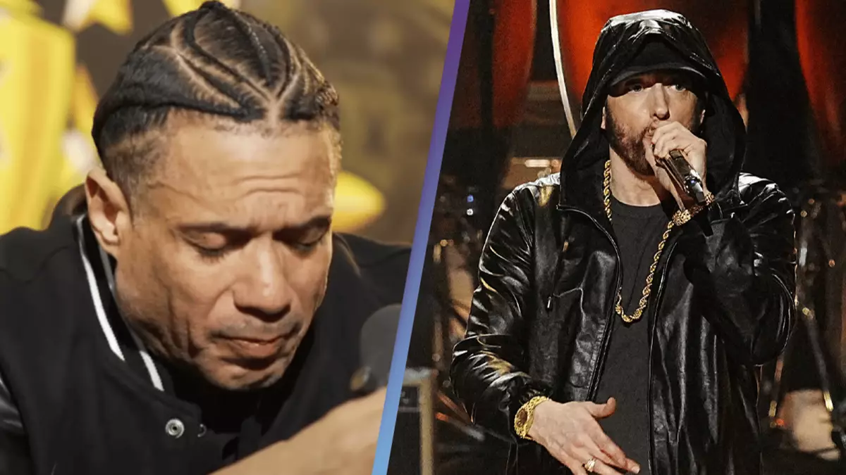 Famous Rapper Crying Benzino starts crying talking about Eminem after rapper destroyed him ...