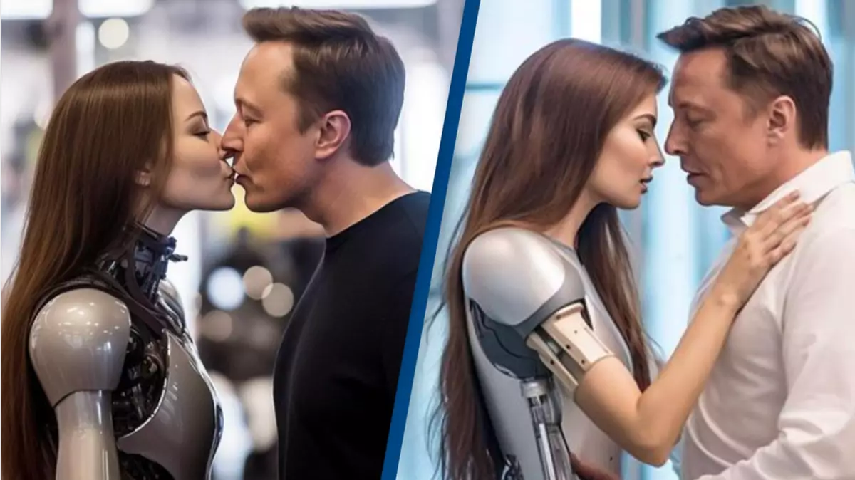 Foto bizarra de 'Elon Musk beijando um robô' está deixando a web intrigada - Tecnologia - UNILAD