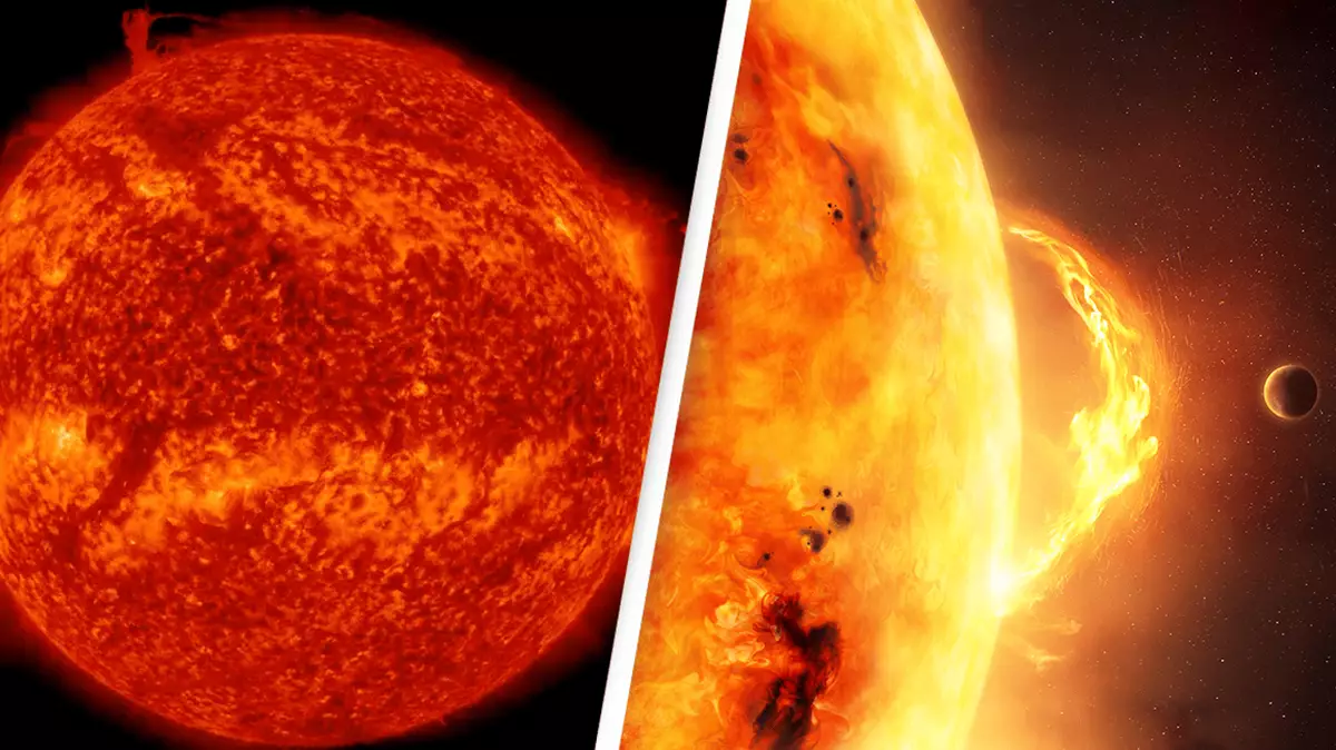 Broken Rising Sun Scientists have discovered a huge chunk of the sun has broken off