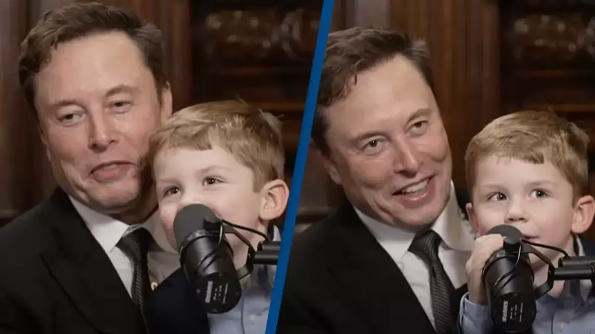 Elon Musk's son X Æ A-Xii crashes interview and reveals how to pronounce  name