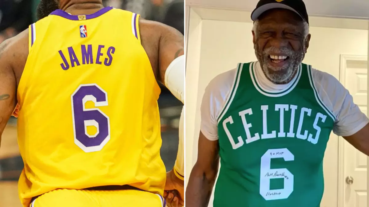 Bill russell online jersey number
