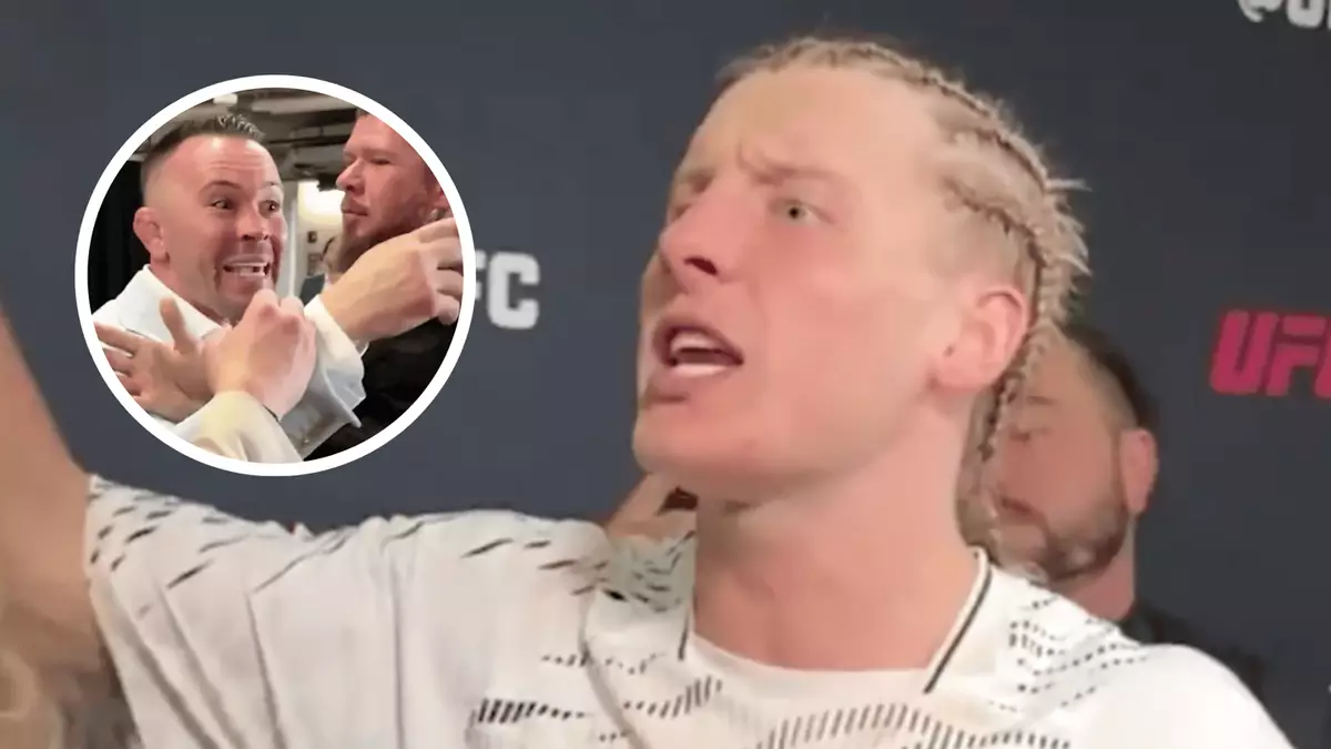 Paddy Pimblett and Colby Covington restrained by security during ugly backstage interaction at UFC 314 - UFC News - SPORTbible