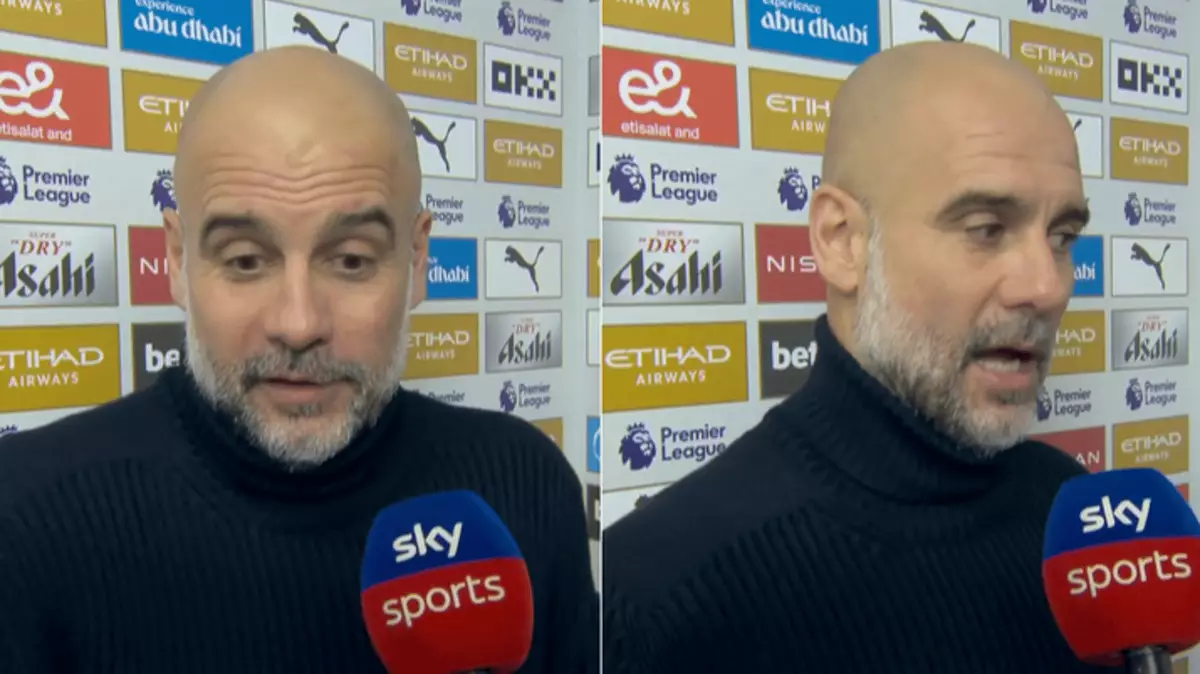 After Match Interview Fans slam Pep Guardiola for 'making excuses' in his post-match ...