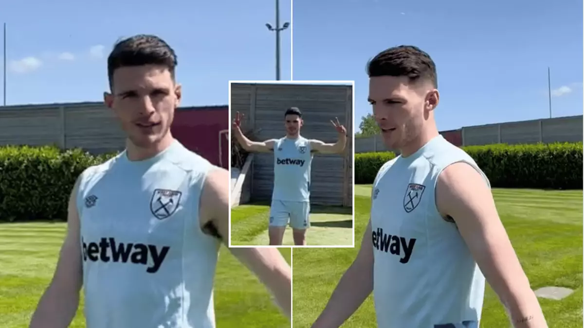 Arsenal target Declan Rice drops cheeky transfer 'hint' in West Ham ...