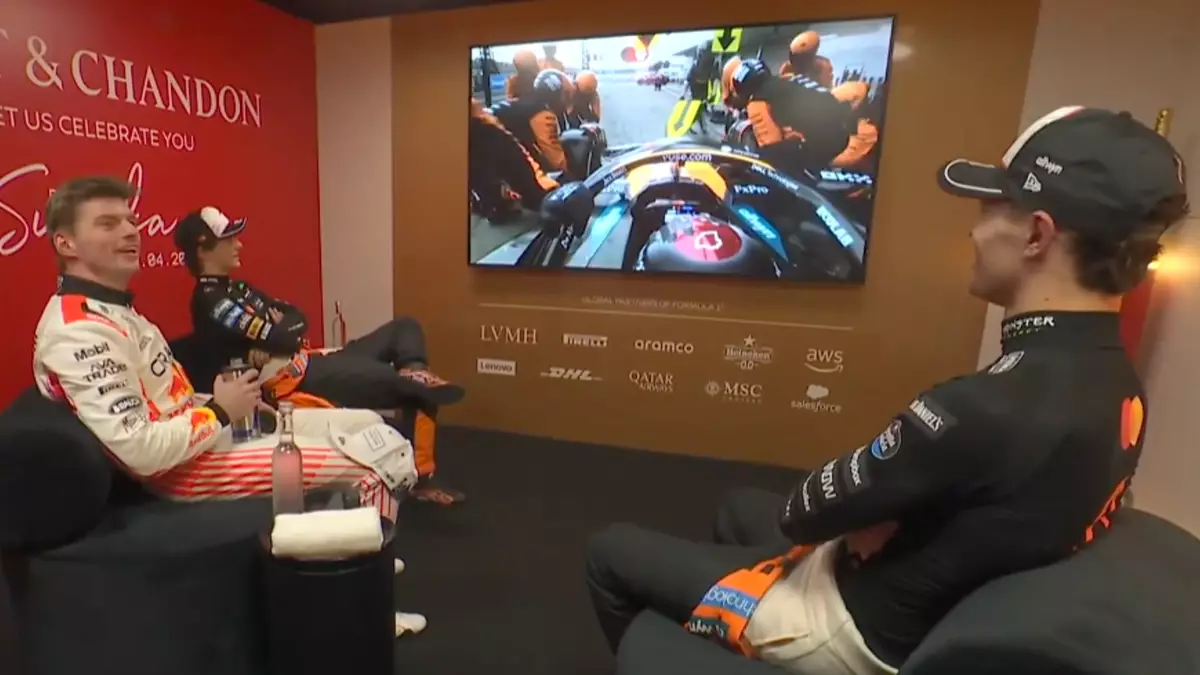 Max Verstappen's brutal five-word message to Lando Norris in F1 cooldown room at Japanese Grand Prix
