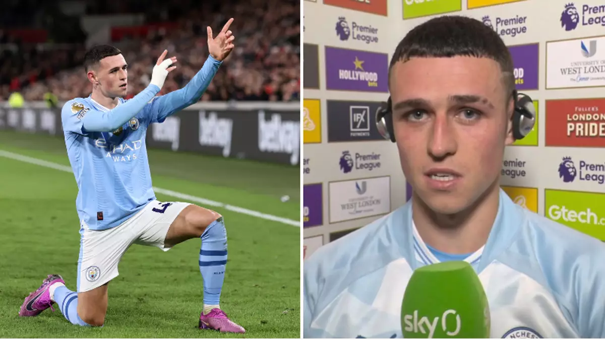 Phil Foden reveals the meaning behind his new celebration and the